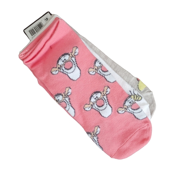 3-Pack Winnie the Pooh Tigger Disney low cut no show socks set - Picture 4 of 6